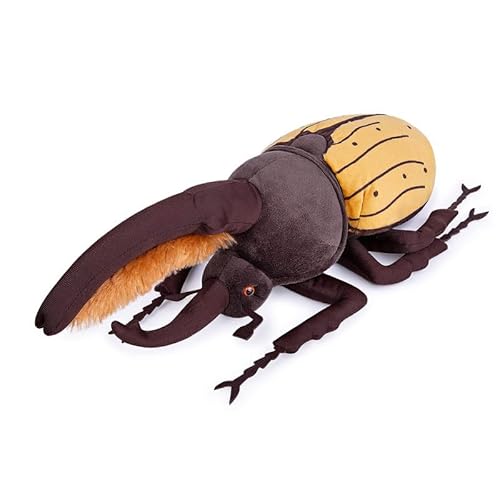 PuffPurrs Simulations-Insekten-Plüschtier - 10 Zoll realistischer Isopod Coleoptera Atlas-Insektenkäfer, weiche Krustentiere, einzigartige Käfer-Plüschtiere, Geschenke für Kinder von PuffPurrs
