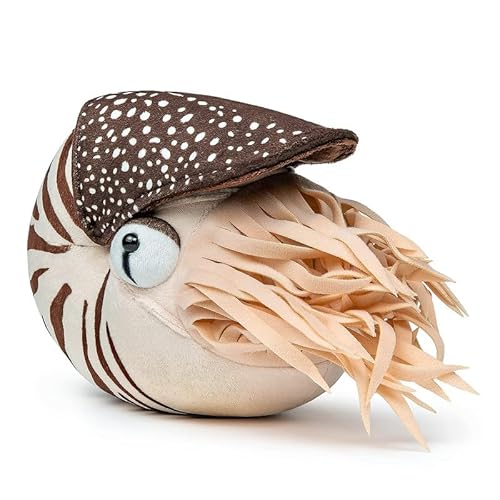 PuffPurrs Simulations-Nautilus Plüschtier - Lebensechter Kammeredelstein Nautilus Stofftier, weiches Meerestier-Spielzeug, Geschenke für Kinder, 8 Zoll von PuffPurrs