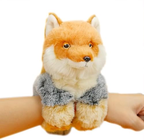 PuffPurrs Tibetfuchs Plüschtier, Tier Plüsch-Slap-Armband, Fuchs Plüschtiere PuffPurrs Tibetfuchs Plüschtier, Tier Plüsch-Slap-Armband, Fuchs Plüschtiere von PuffPurrs
