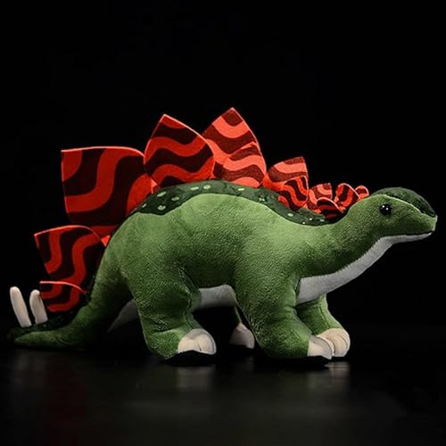 Simulation Stegosaurus Dinosaur Stuffed Plush Toy - 16-inch Green Dinosaur Tyrannosaurus Plushie, Figurines Stuffed Toys Soft, Gifts Collectible for Kids von PuffPurrs