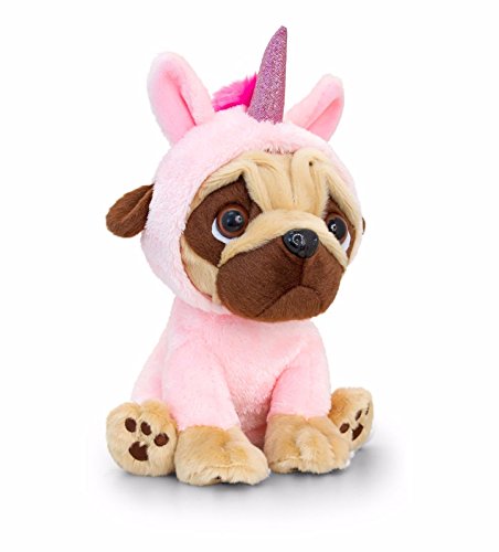 Pugsley Keel Toys 20 cm Einhorn Mops Hund ... von Pugsley