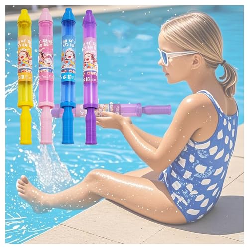 2/3/4 PCS Firework Water Gun, Fireworks Style Water Spray Toys, Firework 𝐖𝐚𝐭𝐞𝐫 𝐒𝐩𝐫𝐚𝐲 Gun, High Pressure Pull-Out Sprinkler Spray Toys for Bathing, Pool, Party (4PCS) von Pukmqu
