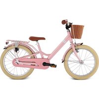 PUKY 4339 YOUKE 18 CLASSIC Alu Kinderfahrrad mit Lenkerkorb Rücktrittbremse retro rose von Puky