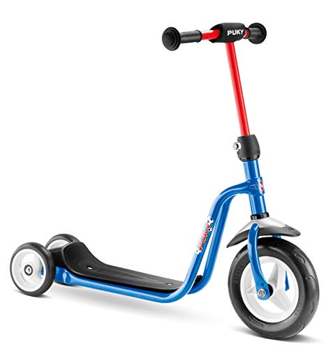 PUKY R1 Scooter | sicherer Roller für Kinder ab 2 Jahren | rutschfestes Trittbrett | höhenverstellbarer Lenker | top Fahrrad-Alternative | Himmelblau von Puky