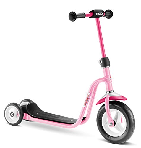 PUKY R1 Scooter | sicherer Roller für Kinder ab 2 Jahren | rutschfestes Trittbrett | höhenverstellbarer Lenker | top Fahrrad-Alternative | Rosé von Puky