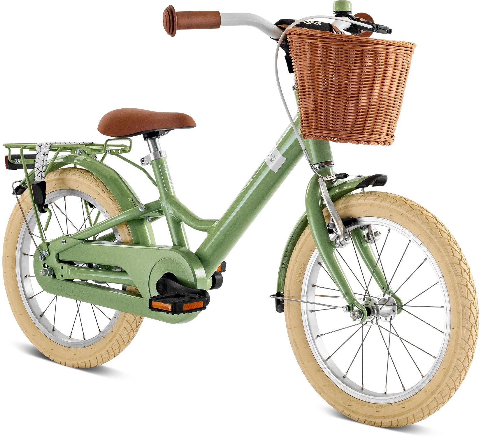 Puky Youke Classic Kinderfahrrad 16 Zoll, Grün von Puky