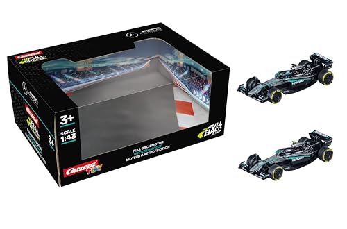 Pull & SPEED Carrera Mercedes-AMG PETRONAS Formel 1 Team - Twinpack 2025 F1 Autos mit Rückzugmotor, Maßstab 1:43, inklusive Mercedes-AMG F1 W16 E Performance G. Russell & K. Antonelli, ab 3 Jahren Pull & SPEED Carrera Mercedes-AMG PETRONAS Formel 1 Team - Twinpack 2025 F1 Autos mit Rückzugmotor, Maßstab 1:43, inklusive Mercedes-AMG F1 W16 E Performance G. Russell & K. Antonelli, ab 3 Jahren von Pull & SPEED