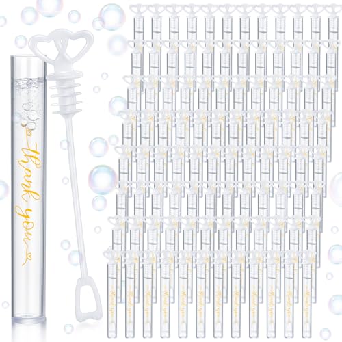 PullCrease Seifenblasenstäbe für Hochzeit, Party, Mini-Herzstab mit Seifenblasenlösung für Hochzeit, Brautpartys, Valentinstag, Jahrestag, Abschlussfeier, Geburtstag, Zubehör, Weiß, 150 Stück PullCrease Seifenblasenstäbe für Hochzeit, Party, Mini-Herzstab mit Seifenblasenlösung für Hochzeit, Brautpartys, Valentinstag, Jahrestag, Abschlussfeier, Geburtstag, Zubehör, Weiß, 150 Stück von PullCrease