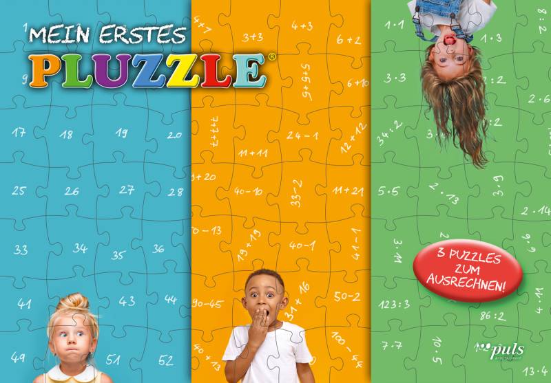 Puls Entertainment 3 Puzzles - Mein erstes PLUZZLE, das Puzzle für Rechenkinderab 6 55 Teile Puzzle Puls-Entertainment-Puzzle-45454 von Puls Entertainment