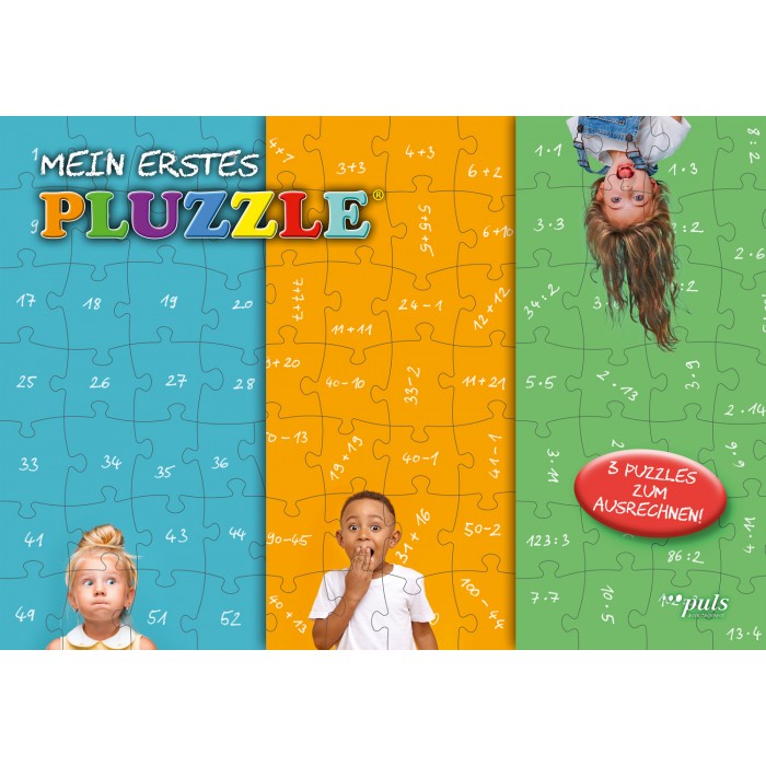 Puls Entertainment - 3 Puzzles - Mein erstes PLUZZLE, das Puzzle für Rechenkinderab 6 - 55 Teile von Puls Entertainment