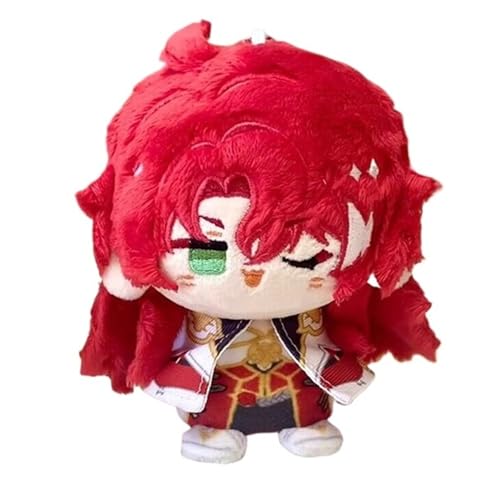 PulseLaaab Honkai Star Rail Plüsch Schlüsselanhänger, 12cm Anime-Figur Kuscheltier Süßes Weiches Plushspielzeug for Gamer-Fans Geschenkidee(Argenti) von PulseLaaab