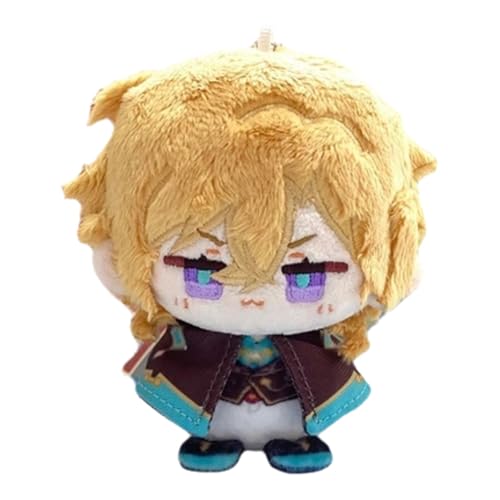PulseLaaab Honkai Star Rail Plüsch Schlüsselanhänger, 12cm Anime-Figur Kuscheltier Süßes Weiches Plushspielzeug for Gamer-Fans Geschenkidee(Aventurine) von PulseLaaab