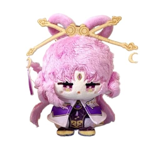 PulseLaaab Honkai Star Rail Plüsch Schlüsselanhänger, 12cm Anime-Figur Kuscheltier Süßes Weiches Plushspielzeug for Gamer-Fans Geschenkidee(Fu Xuan) von PulseLaaab