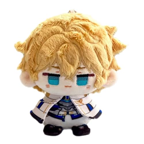 PulseLaaab Honkai Star Rail Plüsch Schlüsselanhänger, 12cm Anime-Figur Kuscheltier Süßes Weiches Plushspielzeug for Gamer-Fans Geschenkidee(Gepard) von PulseLaaab