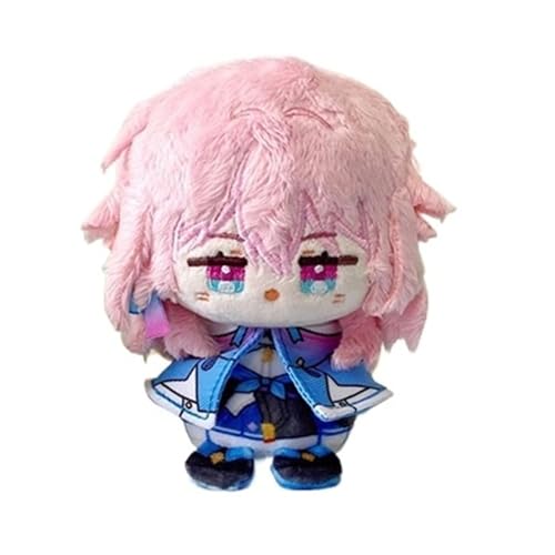 PulseLaaab Honkai Star Rail Plüsch Schlüsselanhänger, 12cm Anime-Figur Kuscheltier Süßes Weiches Plushspielzeug for Gamer-Fans Geschenkidee(March 7th) von PulseLaaab