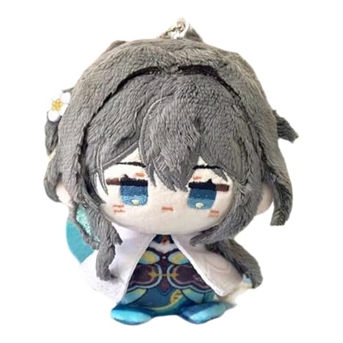 PulseLaaab Honkai Star Rail Plüsch Schlüsselanhänger, 12cm Anime-Figur Kuscheltier Süßes Weiches Plushspielzeug for Gamer-Fans Geschenkidee(Ruan MEI) von PulseLaaab
