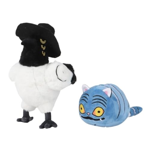 PulseLaaab Kpop Demon Plüschtier, Süßes Kuscheltier Hunters Tiger Plushie Spielzeug for Fans Halloween und Geburtstagsgeschenk(2PCS) von PulseLaaab