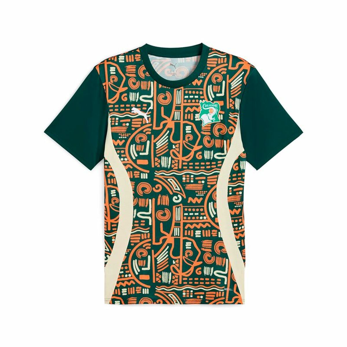 Herren-Kurzarm-Fußballtrikot Puma Cote d'Ivore Prematch Ss Grün Herren-Kurzarm-Fußballtrikot Puma Cote d'Ivore Prematch Ss Grün von Puma