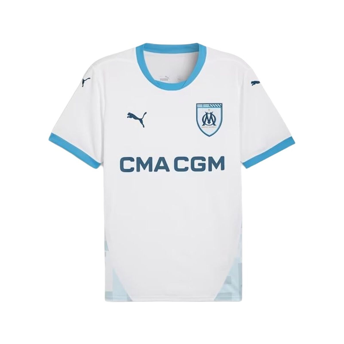 Kurzärmiges Fußball T-Shirt für Männer Puma Olympique de Marseille Home 24/25 Kurzärmiges Fußball T-Shirt für Männer Puma Olympique de Marseille Home 24/25 von Puma