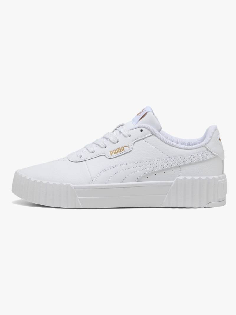 Puma Carina 3.0 Jr Kinder Sneaker, White/Gold, 37, Kinderschuhe Puma Carina 3.0 Jr Kinder Sneaker, White/Gold, 37, Kinderschuhe von Puma