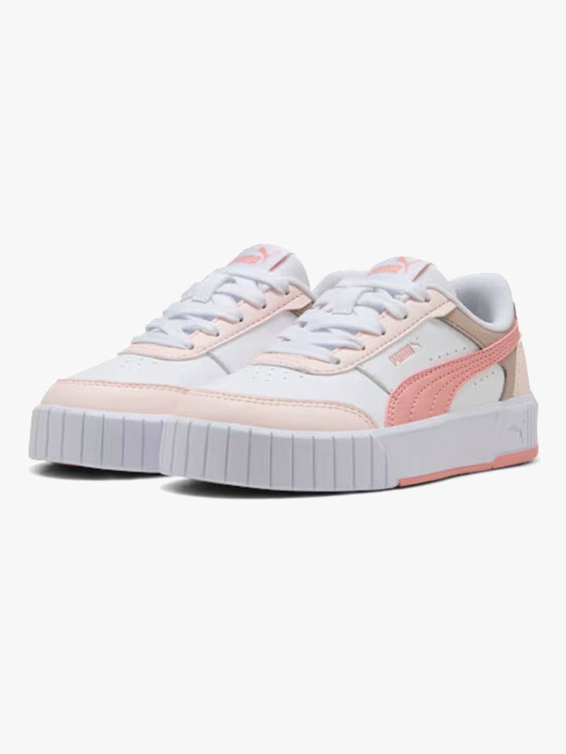 Puma Carina Mia PS Kinder Sneaker, White/Rosy, 33, Kinderschuhe von Puma