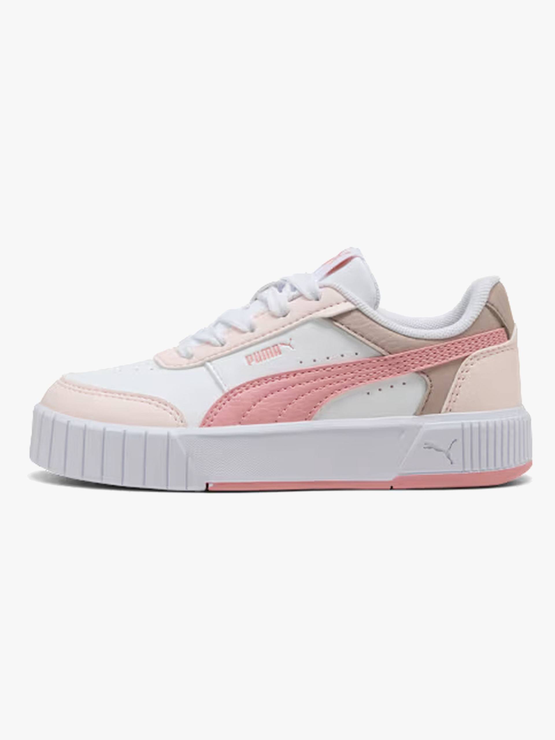 Puma Carina Mia PS Kinder Sneaker, White/Rosy, 34, Kinderschuhe Puma Carina Mia PS Kinder Sneaker, White/Rosy, 34, Kinderschuhe von Puma