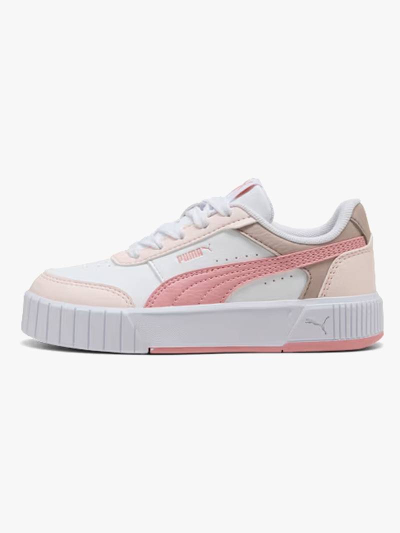 Puma Carina Mia PS Kinder Sneaker, White/Rosy, 34, Kinderschuhe Puma Carina Mia PS Kinder Sneaker, White/Rosy, 34, Kinderschuhe von Puma