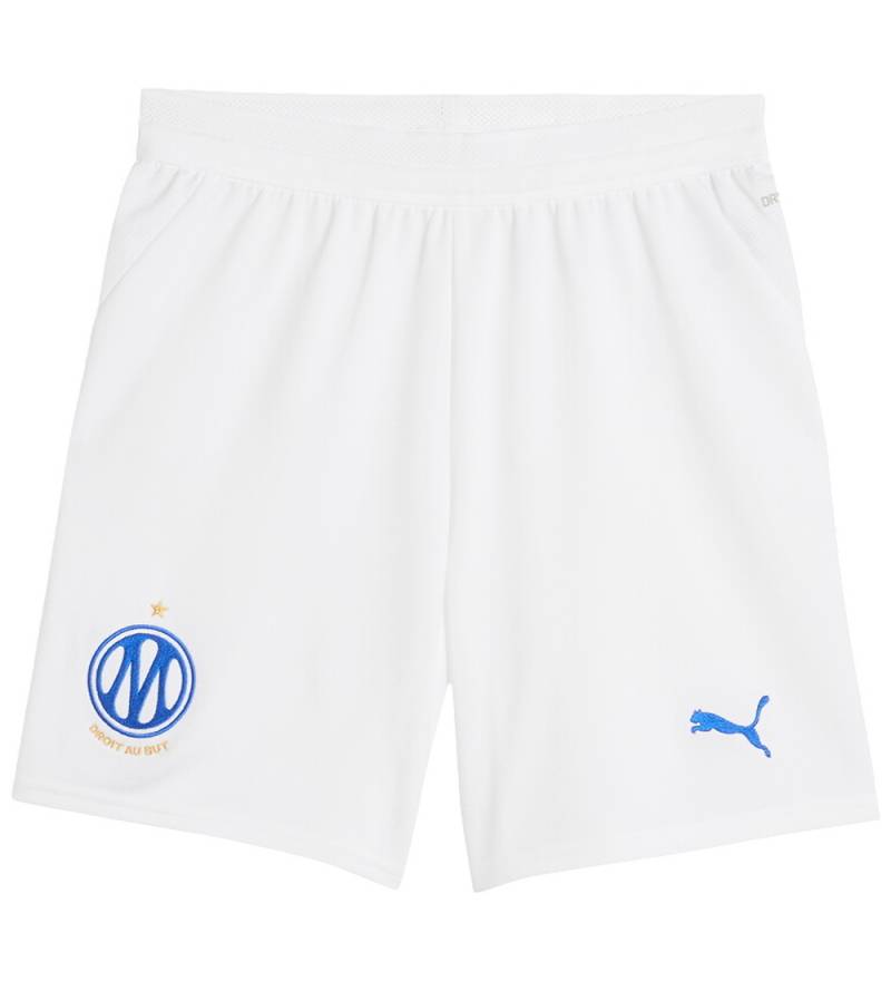 Puma Fußball Shorts - Marseille 26/27 - Puma White/Team Royal - Puma - 8 Jahre (128) - Shorts von Puma