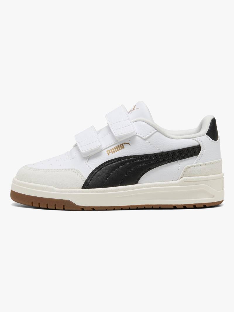Puma Shuffle Downtown Lo OG V PS Kinder Sneaker, White, 34, Kinderschuhe von Puma