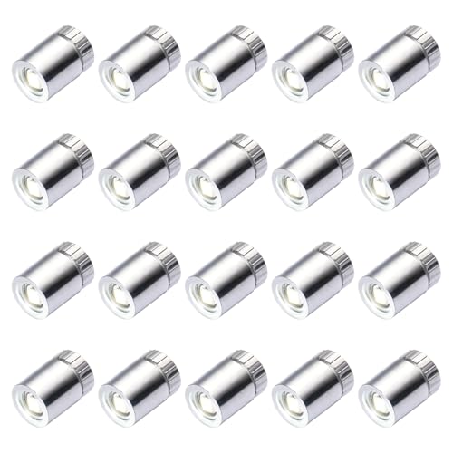 Pumwoy 20 Mini LED Licht, Miniatur Lichter Kleine LED Lichter, Geeignet zum Dekorieren von Puppenhäusern, Micro LED Licht Mini LED Lichter für Puppenhäuser, Kunsthandwerk (Weißes Licht) von Pumwoy