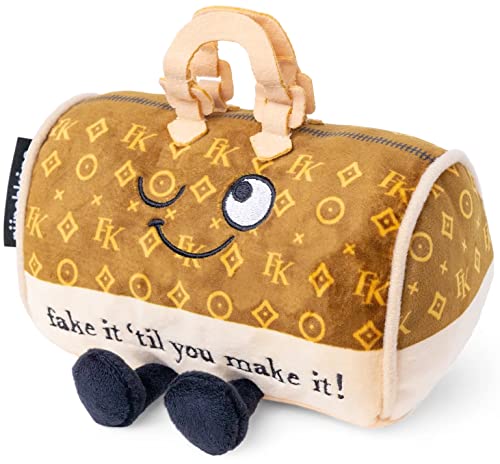 PUNCHKINS - Fake It Til You Make It Plüsch-Handtasche – lustiges weißes Elefanten-Gag-Geschenk für Freunde PUNCHKINS - Fake It Til You Make It Plüsch-Handtasche – lustiges weißes Elefanten-Gag-Geschenk für Freunde von Punchkins