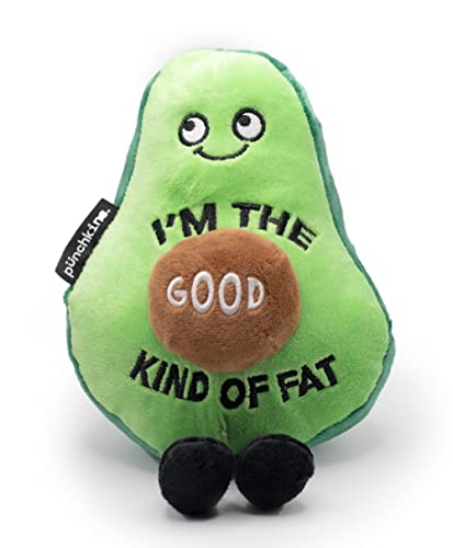 Punchkins Avocado Plushie - I'm The Good Kind of Fat Funny Plush Gift for Avocado Lovers Cute Plush Toy for Gifting von Punchkins
