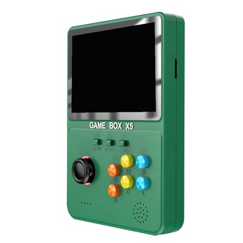 Puooifrty Tragbarer X5 Handheld-Game-Player 4,0 640 X 480 PixelVideospielkonsole Geschenke für Kinder-GrüN von Puooifrty