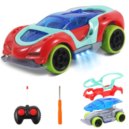 Pup Go Ferngesteuertes Auto für Kinder, Spielzeug Junge 3 Jahre, RC Auto ab 3-7 Jahre altes Jungen Mädchen Kinderspielzeug ab Kleinkind(Rot) von Pup Go