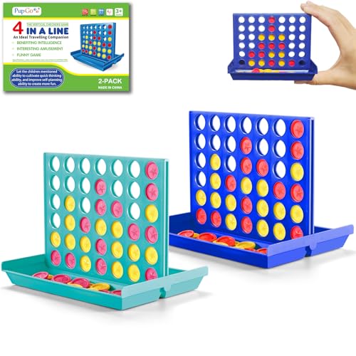 Pup Go Mini 2er-Pack Taschenformat 4-in-Einer-Reihe Brettspiel für Kinder - Reiseformat-Klassikspiel für Flugzeuge und Autos, Spaßiges und Spannendes Vierer-Spiel für Kinder von 3 bis 8 Jahren (Mini) Pup Go Mini 2er-Pack Taschenformat 4-in-Einer-Reihe Brettspiel für Kinder - Reiseformat-Klassikspiel für Flugzeuge und Autos, Spaßiges und Spannendes Vierer-Spiel für Kinder von 3 bis 8 Jahren (Mini) von Pup Go