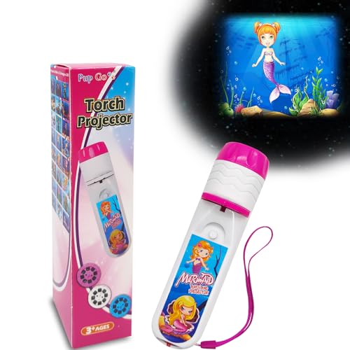 Pup Go Kinder Projektor Taschenlampe Meerjungfrau mit 24 Bilder, Geschichte Diashow Beamer Spielzeuge für Kinder ab 3 Jahren, Märchen Geschenk für Mädchen Pup Go Kinder Projektor Taschenlampe Meerjungfrau mit 24 Bilder, Geschichte Diashow Beamer Spielzeuge für Kinder ab 3 Jahren, Märchen Geschenk für Mädchen von Pup Go