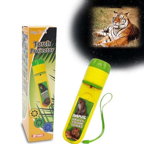 Pup Go Kinder Projektor Taschenlampe Tierwelt mit 24 Bilder, Geschichte Diashow Beamer Spielzeuge für Kinder ab 3 Jahren, Wissenschaft Lehrreich Geschenk für Jungs und Mädchen Pup Go Kinder Projektor Taschenlampe Tierwelt mit 24 Bilder, Geschichte Diashow Beamer Spielzeuge für Kinder ab 3 Jahren, Wissenschaft Lehrreich Geschenk für Jungs und Mädchen von Pup Go
