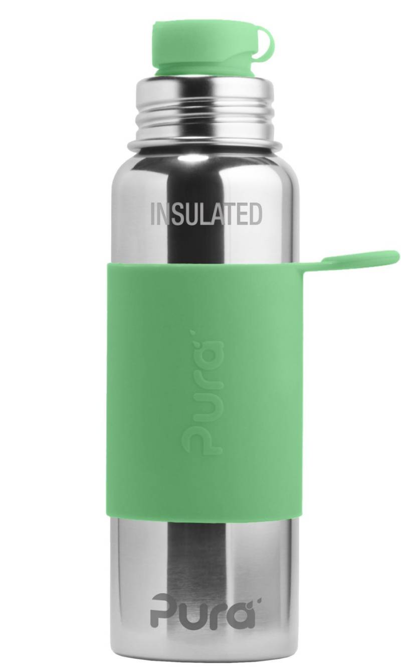 Pura Isolierte Sport Edelstahl-Trinkflasche - 600ml - Moss von Pura