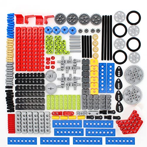 PureFun Technik Ersatzteile Set, Zahnräder Stifte Achse Kettenglieder Verbinder Technik Teile Sets Kompatibel mit Lego Technic 182Teile von PureFun