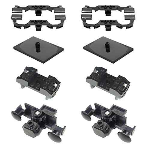 Purfresh HO Zug Zubehör, 16.5 mm Schienen, Räder, Motor, Zierseite, Drehgestellplatten, 10-teiliges Ersatzteile Set, Klemmbausteine in Schwarz, Grau, Blau für Erwachsene Purfresh HO Zug Zubehör, 16.5 mm Schienen, Räder, Motor, Zierseite, Drehgestellplatten, 10-teiliges Ersatzteile Set, Klemmbausteine in Schwarz, Grau, Blau für Erwachsene von Purfresh