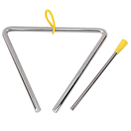 Hochwertiges Musikinstrument Dreieck 6 Zoll Stahlpercussion Instrument mit gelbem Gummi -Kleiderblock mit Stürmer Hochwertiges Musikinstrument Dreieck 6 Zoll Stahlpercussion Instrument mit gelbem Gummi -Kleiderblock mit Stürmer von Purokise
