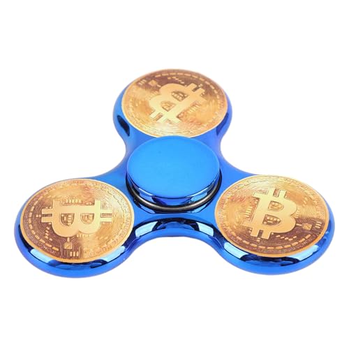 Purokise Styli sches und Cooles Fidget Toy Abs Galvani siertes Material Sensorisches Spinning Toy Anti Angst Spielzeug Essential für Männer und Jungen Geburtstags Feier Klassen (Blue) von Purokise