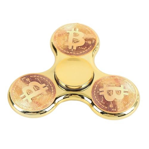 Purokise Styli sches und Cooles Fidget Toy Abs Galvani siertes Material Sensorisches Spinning Toy Anti Angst Spielzeug Essential für Männer und Jungen Geburtstags Feier Klassen (Golden) von Purokise