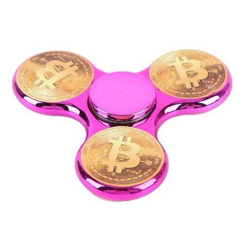Purokise Styli sches und Cooles Fidget Toy Abs Galvani siertes Material Sensorisches Spinning Toy Anti Angst Spielzeug Essential für Männer und Jungen Geburtstags Feier Klassen (Purple) von Purokise