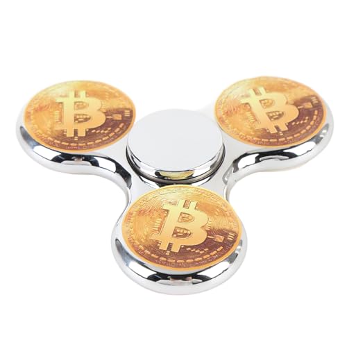 Purokise Styli sches und Cooles Fidget Toy Abs Galvani siertes Material Sensorisches Spinning Toy Anti Angst Spielzeug Essential für Männer und Jungen Geburtstags Feier Klassen (Silver) von Purokise