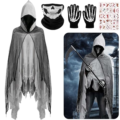 Purple Star Halloween Umhang mit Kapuze-Halloween Geister Kostüm Erwachsene Gruselige-Sensenmann Kostüm-Gruselige Aktivitäten Cosplay Kostüm Für Herren Damen Purple Star Halloween Umhang mit Kapuze-Halloween Geister Kostüm Erwachsene Gruselige-Sensenmann Kostüm-Gruselige Aktivitäten Cosplay Kostüm Für Herren Damen von Purple Star