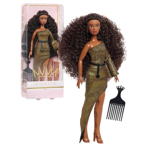 Purpose Toys Naturalistas "Crown Collection" 29,2 cm Dayna Modepuppe mit 3C strukturiertem Haar und mittelbraunem Hautton Purpose Toys Naturalistas "Crown Collection" 29,2 cm Dayna Modepuppe mit 3C strukturiertem Haar und mittelbraunem Hautton von Purpose Toys