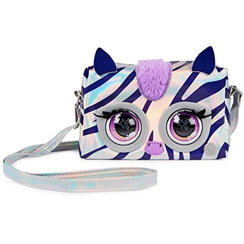Purse Pets, Metallic Mood Rebel Stripez, interaktive Spielzeug-Umhängetasche, über 30 Geräusche und Reaktionen, Kinderspielzeug für Mädchen Purse Pets, Metallic Mood Rebel Stripez, interaktive Spielzeug-Umhängetasche, über 30 Geräusche und Reaktionen, Kinderspielzeug für Mädchen von Purse Pets