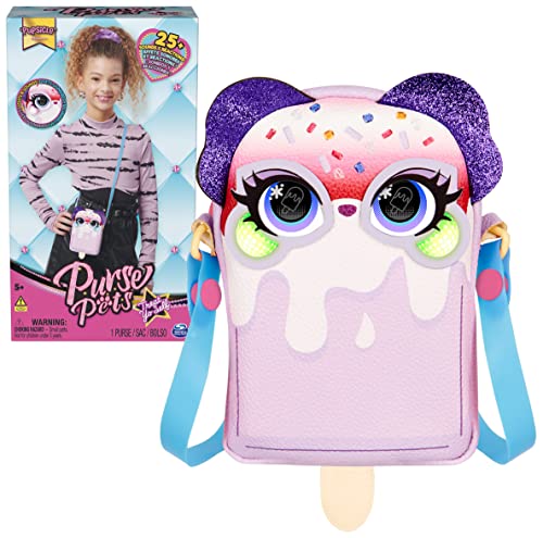 Purse Pets, Treat Yo Self Pupsicle Interaktives Haustierspielzeug und Handtasche mit leuchtenden Wangen, über 25 Geräusche und Reaktionen, Kinderspielzeug für Mädchen Purse Pets, Treat Yo Self Pupsicle Interaktives Haustierspielzeug und Handtasche mit leuchtenden Wangen, über 25 Geräusche und Reaktionen, Kinderspielzeug für Mädchen von Purse Pets