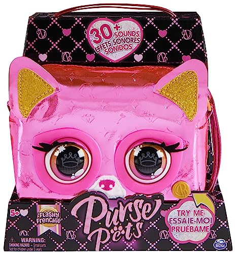 Purse Pets Metallic Magic Tiertasche - interaktive Tasche mit 30 Geräuschen und Reaktionen, Musik und Spielen, ab 5 Jahren, Verschiedene Varianten, Vorauswahl Nicht möglich von Purse Pets